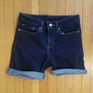 Levi's jean shorts.  Dark wash.